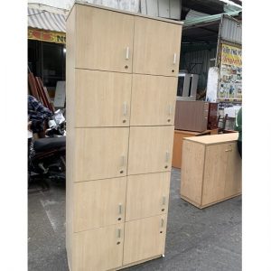 tủ locker gỗ 10 ngăn thanh lý giá rẻ