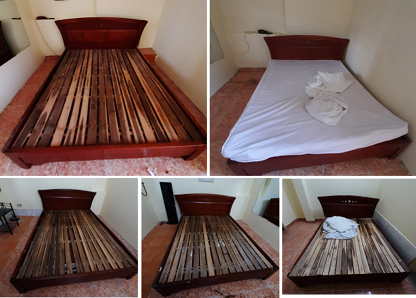 giuong-go-xoan-cao-cap-1m6-gia-re Thanh lý lô giường cũ 1m6 gỗ xoan đào giá rẻ  