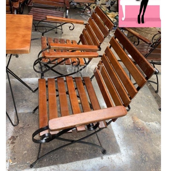 ghe-go-khung-sat-cu Thanh lý ghế gỗ khung sắt cũ  