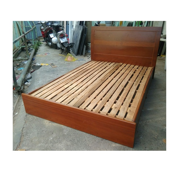 2tr Thanh lý giường 1m4x2m gỗ MDF cũ  