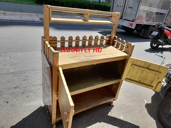 14-1 Thanh lý xe cafe mang đi cũ 40cm*1m Cao 1m giá rẻ  