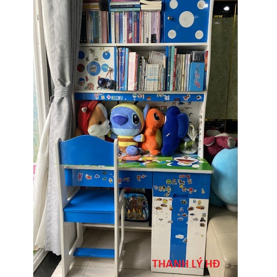 Thanh lý bàn học sinh liền kệ cũ tại nhà - BHSC02   10-5 Thanh lý bàn học sinh liền kệ cũ tại nhà - BHSC02