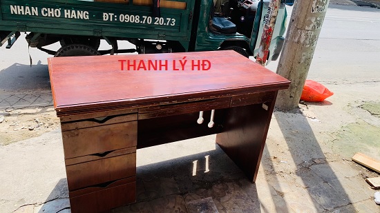 8 Bàn làm việc giám đốc cũ 1m2 x 60cm giá rẻ - BGDC11  