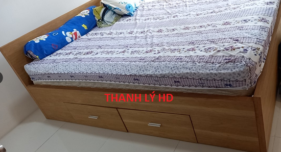 SASDASASDADS Bán rẻ giường gỗ cũ có ngăn kéo tiện dụng - GC91  