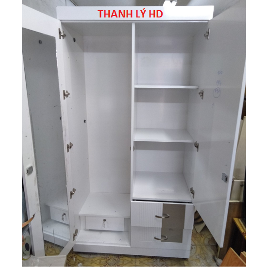 TU-QUAN-AO Thanh lý tủ quần áo cũ, thiết kế hiện đại - TQAC85  