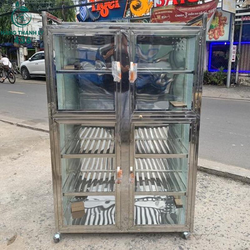 Thanh lý tủ chén đĩa nhôm kính cũ giá rẻ - TCC01   thanh-ly-ke-chen-inox-2 Thanh lý tủ chén đĩa nhôm kính cũ giá rẻ - TCC01