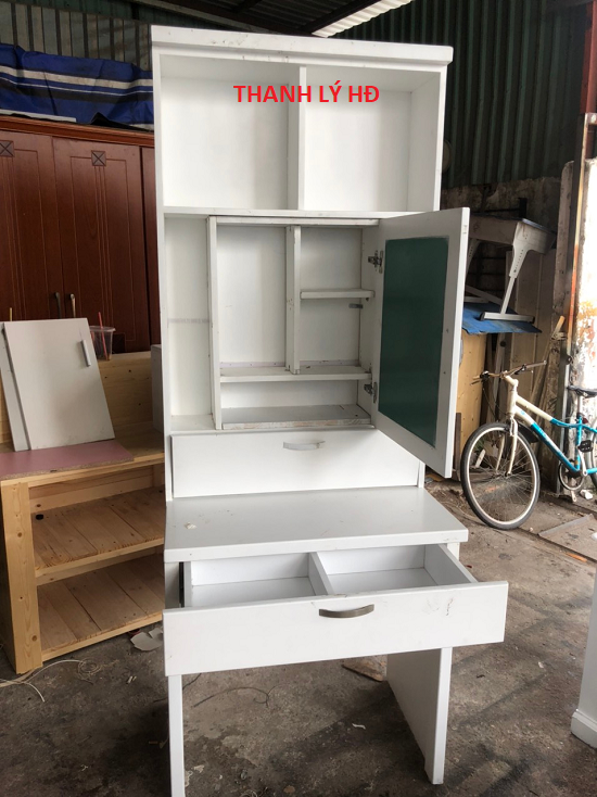 Thanh lý bàn trang điểm cũ liền kệ mỹ phẩm - BTDC25   3232132-1 Thanh lý bàn trang điểm cũ liền kệ mỹ phẩm - BTDC25