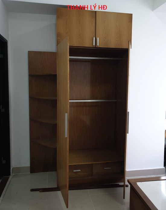 Thanh lý tủ quần áo 4 cánh cũ giá rẻ - TQAC115 354354654-1 Thanh lý tủ quần áo 4 cánh cũ giá rẻ - TQAC115