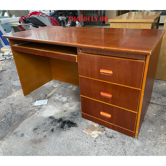 Bàn trưởng phòng cao cấp cũ màu nâu đỏ   213 Bàn trưởng phòng cao cấp cũ màu nâu đỏ