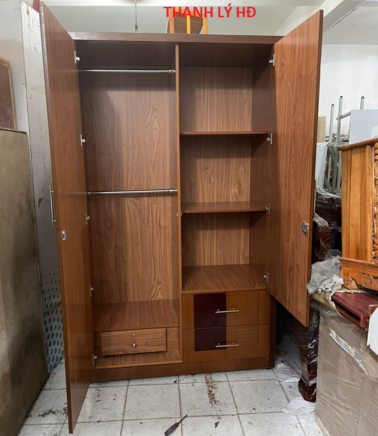 Thanh lý tủ quần áo 2 cánh cũ đẹp, giá rẻ - TQAC109 GIUONG-CU-1 Thanh lý tủ quần áo 2 cánh cũ đẹp, giá rẻ - TQAC109