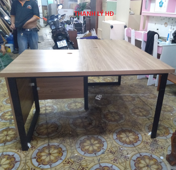 BAN-LAM-VIEC-CHU-L-CU-1 Bàn làm việc hình chữ L cũ - BLVC433  