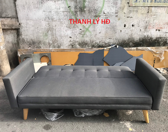 BO-SOFA-CU-GIA-RE Thanh lý ghế sofa bed màu xám cũ giá rẻ - BSFC193  