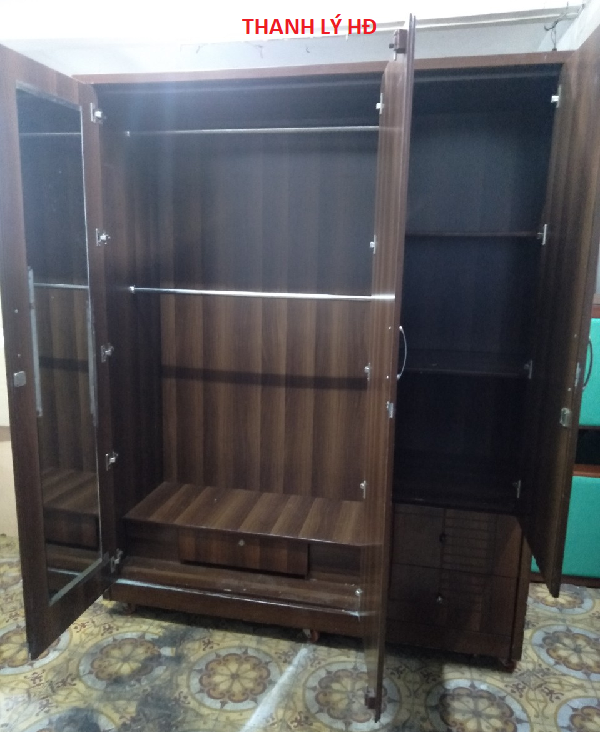 Thanh lý tủ quần áo 3 cánh cũ - TQAC140   TU-CABIN-CU-GIA-RE-4 Thanh lý tủ quần áo 3 cánh cũ - TQAC140