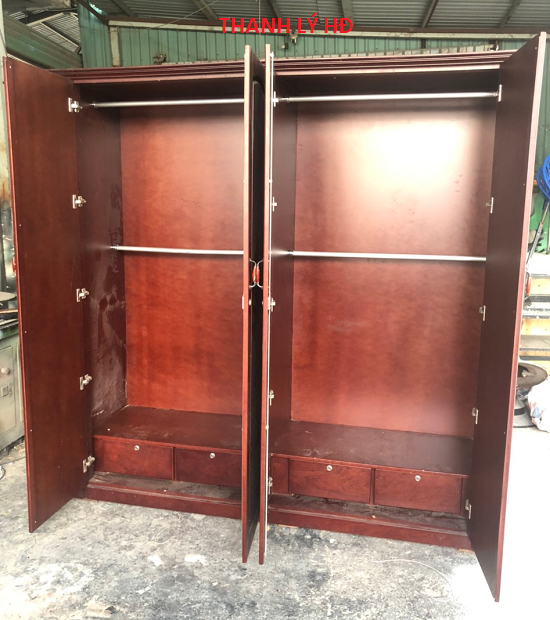 TU-QUAN-AO-CU-DEP Thanh lý tủ quần áo ngang 2m cũ giá rẻ  