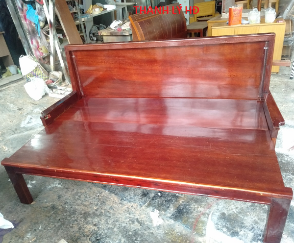 SALON-GO-CU-GIA-RE Trường kỷ cũ kéo thành giường - GC134  