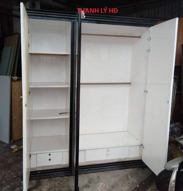 Tủ quần áo 3 cánh cũ giá rẻ -  TQAC106   Untitled Tủ quần áo 3 cánh cũ giá rẻ -  TQAC106