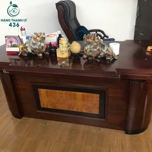 Bàn Giám Đốc Cũ Màu Nâu Trầm