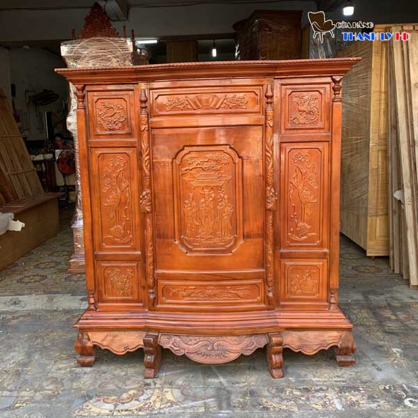 Ban-tho-go-tram-6-chan-1 Bàn Thờ Gỗ Tràm 6 Chân  