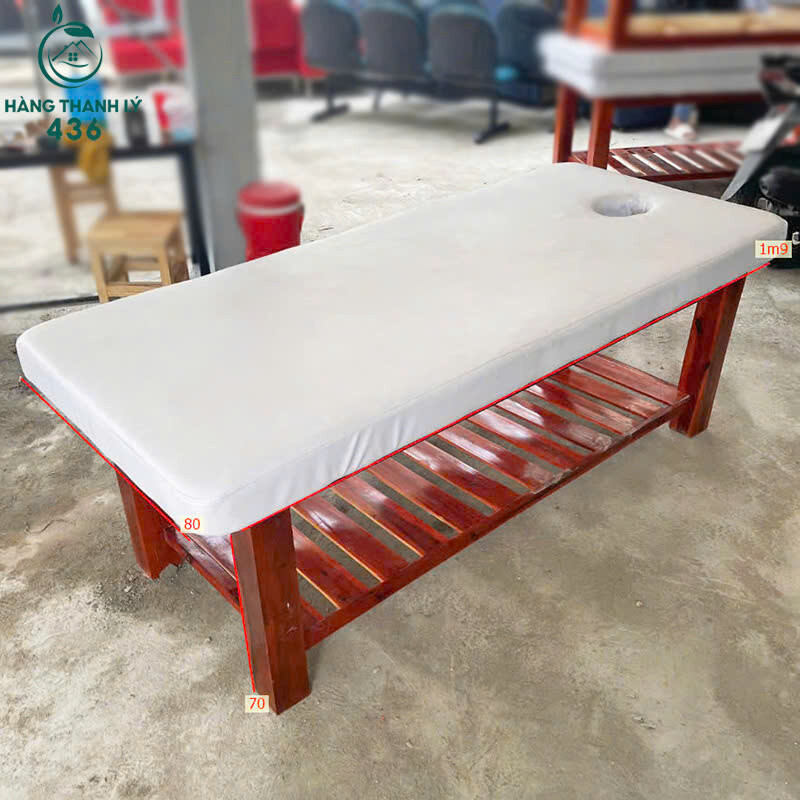 giuong-spa-cu-4 Giường Massage Gỗ Đệm Bọc Da Hiện Đại Cũ  