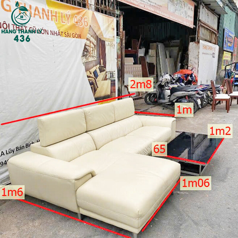 sofa-cu-gia-re Bộ Sofa Cũ Bọc Da Thật Hàng Nhập Khẩu  