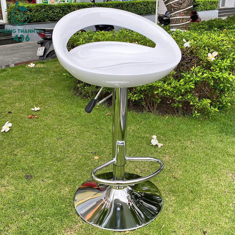 Thanh Lý Ghế Bar Chân Trụ Inox Màu Trắng Mới 99% thanh-ly-ghe-bar-1 Thanh Lý Ghế Bar Chân Trụ Inox Màu Trắng Mới 99%