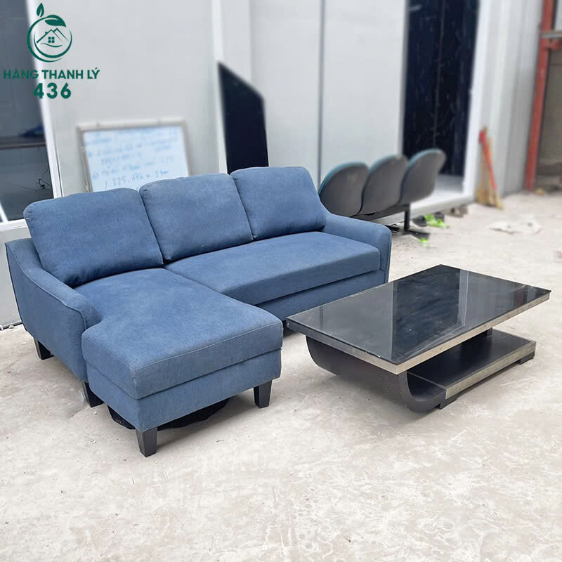 Bộ Sofa Góc L Bọc Vải Xanh Dương Cũ   sofa-cu-2-4 Bộ Sofa Góc L Bọc Vải Xanh Dương Cũ