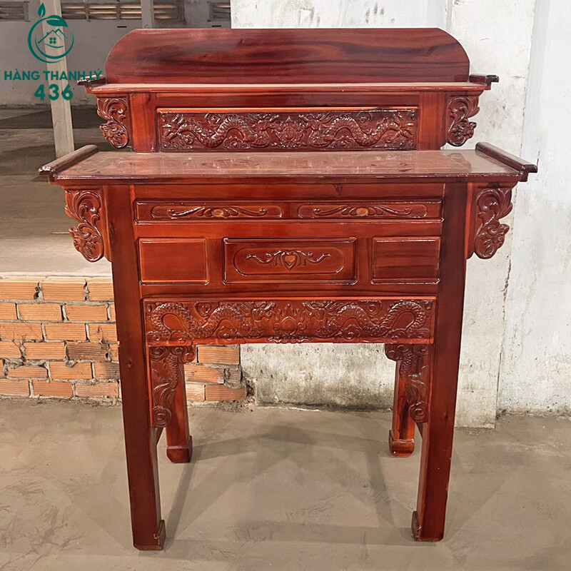 thanh-ly-ke-tho-go-9-1 Thanh Lý Bàn Thờ Gỗ Chạm Rồng Cổ Điển Mới 99% (Nhiều Màu)  