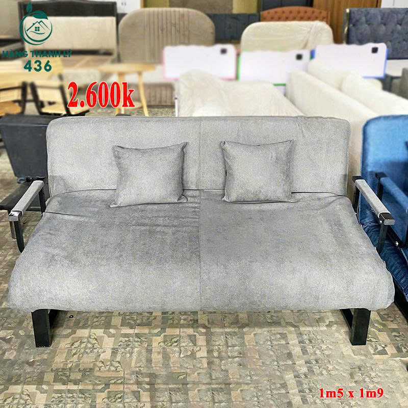 thanh-ly-ghe-sofa-2 Sofa Bed Kéo Thành Giường Hiện Đại Mới 99% (Nhiều Màu)  
