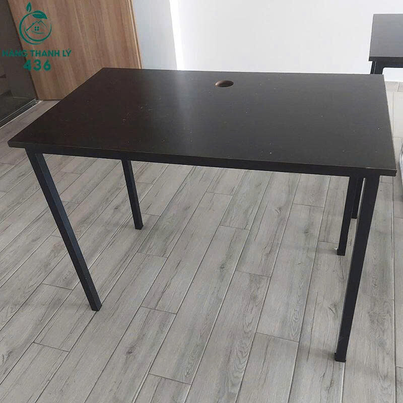 ban-1 Bàn Gỗ Văn Phòng 1Mx70CM Cũ Chân Sắt Vuông (Nhiều Màu)  