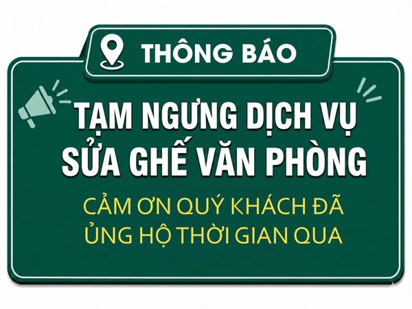 tam-ngung-sua-ghe-van-phong Dịch Vụ Sửa Ghế Văn Phòng, Ghế Gaming Giá Tốt Tại TPHCM  