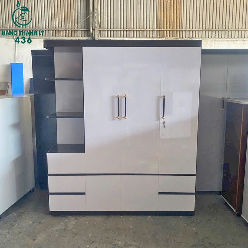 Tủ Quần Áo 3 Cánh Kèm Kệ Trưng Bày 1m65 Mới 99% (Nhiều Màu) tu-quan-ao-3-canh-kem-ke-trung-bay-moi-99-nhieu-mau-1-1 Tủ Quần Áo 3 Cánh Kèm Kệ Trưng Bày 1m65 Mới 99% (Nhiều Màu)