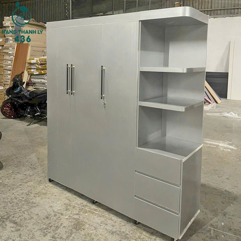 Tủ Quần Áo 3 Cánh Kèm Kệ Trưng Bày 1m65 Mới 99% (Nhiều Màu) tu-quan-ao-3-canh-kem-ke-trung-bay-moi-99-nhieu-mau-2-1 Tủ Quần Áo 3 Cánh Kèm Kệ Trưng Bày 1m65 Mới 99% (Nhiều Màu)