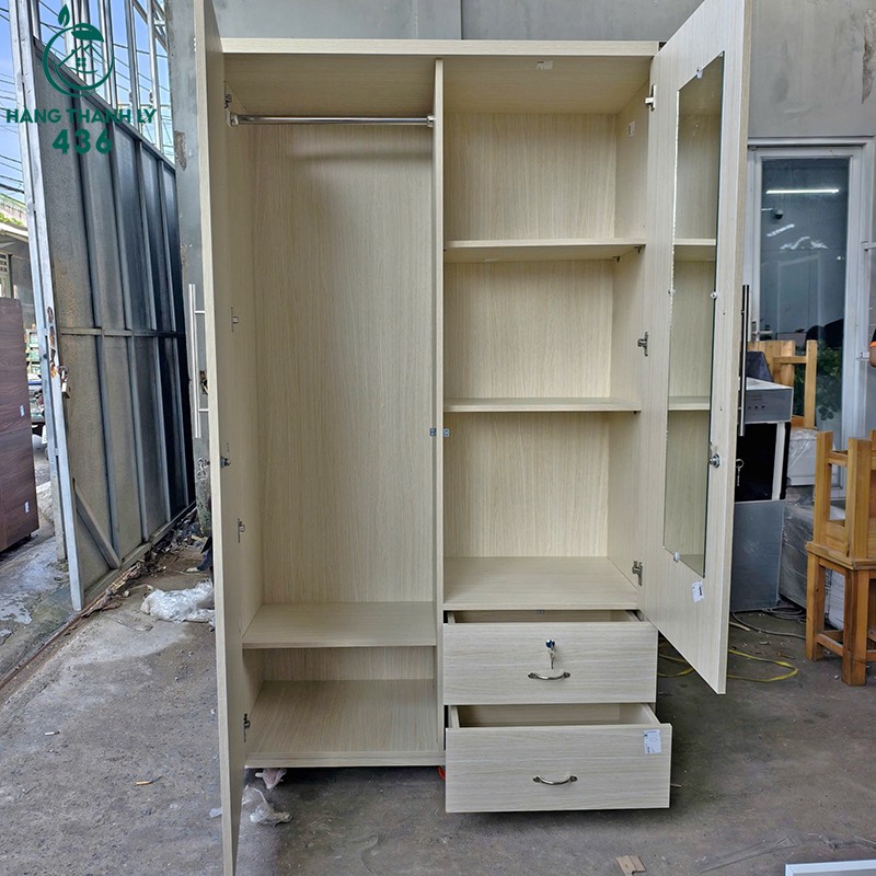 tu-quan-ao-phu-hop-moi-khong-gian-moi-99-nhieu-mau-1 Thanh Lý Tủ Quần Áo 1M2X2MX50CM Mới 99% (Nhiều Màu)  