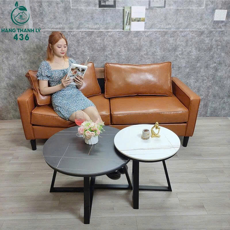 Bàn Sofa Đôi Mặt Đá Tròn Sang Trọng Mới 99% ban-sofa-2-1 Bàn Sofa Đôi Mặt Đá Tròn Sang Trọng Mới 99%