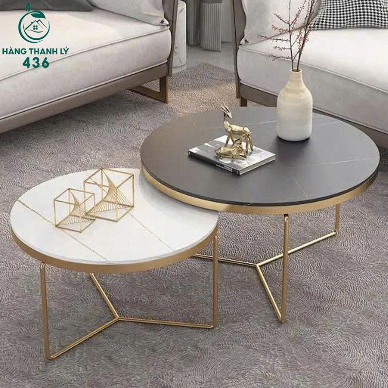 Bàn Sofa Đôi Mặt Đá Tròn Sang Trọng Mới 99% ban-sofa-5 Bàn Sofa Đôi Mặt Đá Tròn Sang Trọng Mới 99%