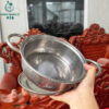 Nồi Nấu Lẩu Inox Cũ Mini Có Quai Cầm Chắc Chắn