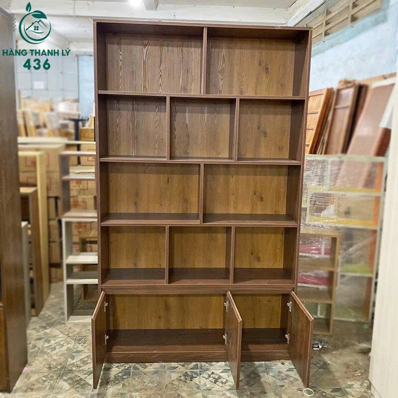 tu-trung-bay-7 Tủ Trưng Bày Gỗ Công Nghiệp Nhiều Ngăn Sang Trọng Mới 99% (Nhiều Mẫu)  