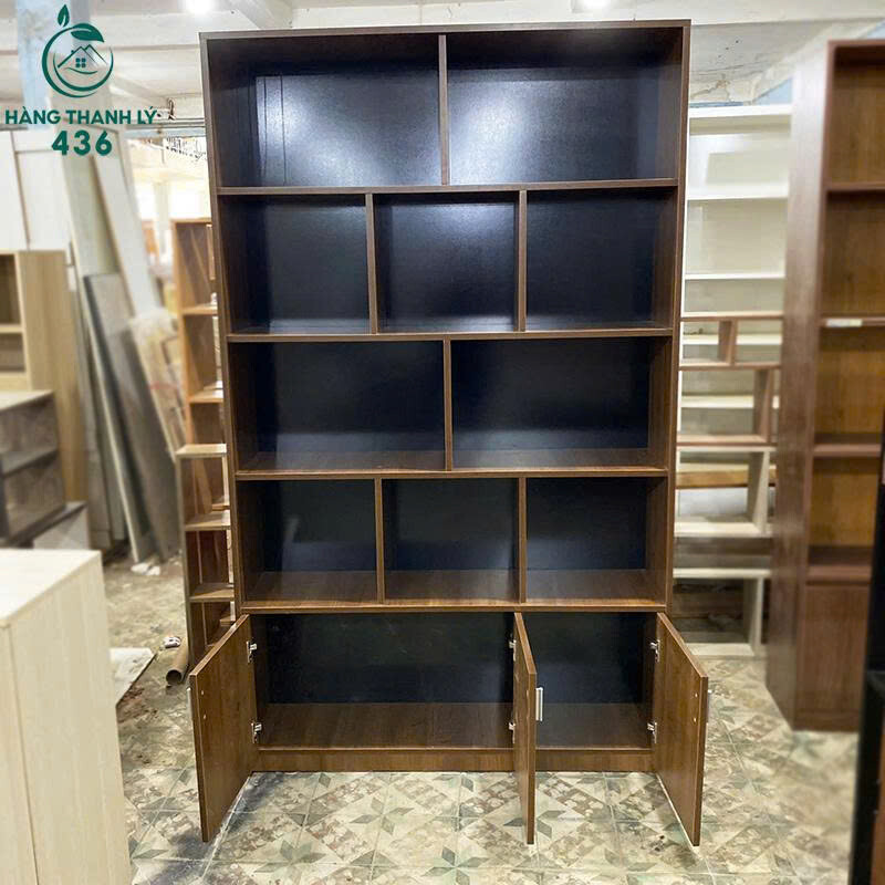 tu-trung-vbayf-7 Tủ Trưng Bày Gỗ Công Nghiệp Nhiều Ngăn Sang Trọng Mới 99% (Nhiều Mẫu)  
