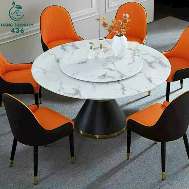 Bộ Bàn Ăn Mặt Đá Kèm Ghế Nệm Bọc Da Hiện Đại Mới 99% (Nhiều Mẫu)   ban-an-sang-trong Bộ Bàn Ăn Mặt Đá Kèm Ghế Nệm Bọc Da Hiện Đại Mới 99% (Nhiều Mẫu)
