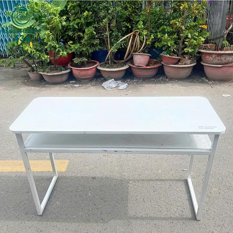 Bàn Học Sinh Cũ Khung Sắt Sơn Trắng Chắc Chắn   ban-lam-viec-14 Bàn Học Sinh Cũ Khung Sắt Sơn Trắng Chắc Chắn