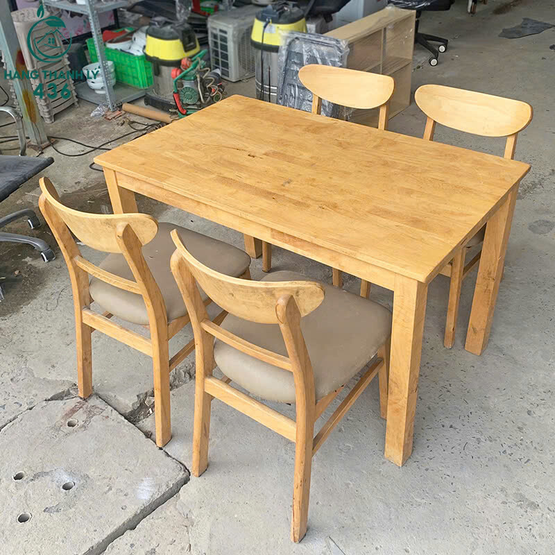 Bộ Bàn Ăn Cũ 4 Ghế Mango Bọc Đệm Gỗ Bền Đẹp bo-ban-ghe-4-1 Bộ Bàn Ăn Cũ 4 Ghế Mango Bọc Đệm Gỗ Bền Đẹp