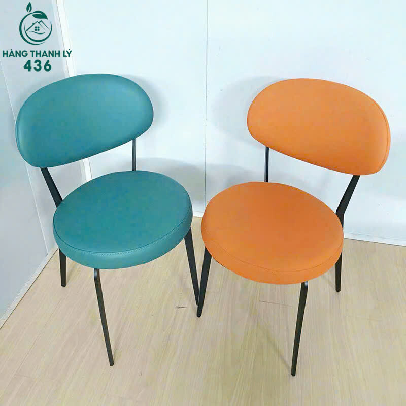 Ghế Cafe Lưng Tựa Đệm Da Khung Kim Loại Mới 99% (Nhiều Mẫu) ghe-1-1 Ghế Cafe Lưng Tựa Đệm Da Khung Kim Loại Mới 99% (Nhiều Mẫu)