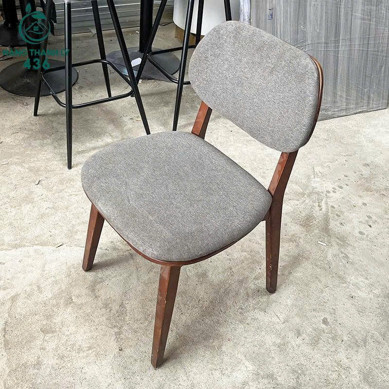 Ghế Cũ Nệm Xám Chân Gỗ Phù Hợp Cho Quán Cafe ghe-1-9 Ghế Cũ Nệm Xám Chân Gỗ Phù Hợp Cho Quán Cafe
