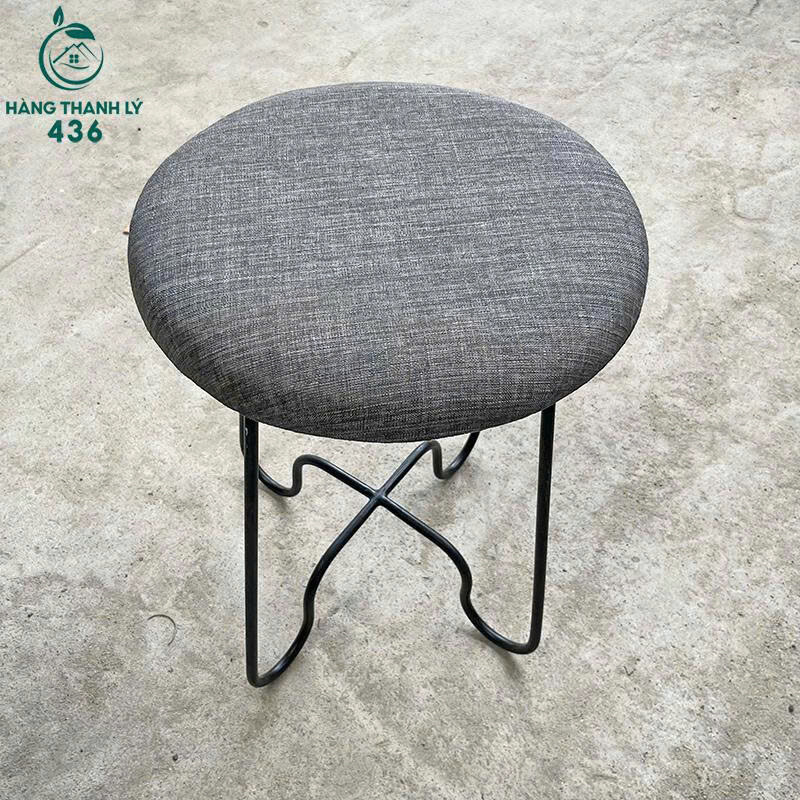 Ghế Cafe Cũ Nệm Tròn Chân Sắt Bền Đẹp ghe-18 Ghế Cafe Cũ Nệm Tròn Chân Sắt Bền Đẹp