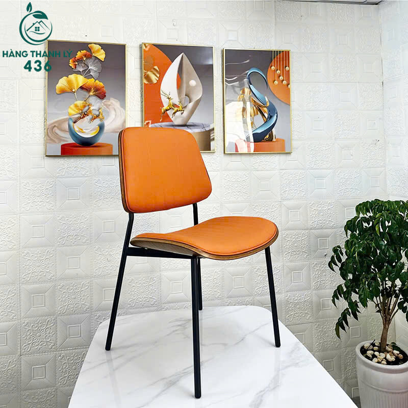 Ghế Cafe Lưng Tựa Đệm Da Khung Kim Loại Mới 99% (Nhiều Mẫu) ghe-2-2 Ghế Cafe Lưng Tựa Đệm Da Khung Kim Loại Mới 99% (Nhiều Mẫu)