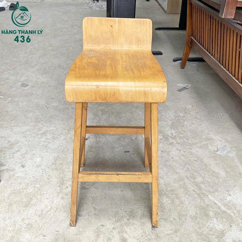 Ghế Cafe Gỗ Cũ Chân Cao Kiểu Hiện Đại ghe-cf-4 Ghế Cafe Gỗ Cũ Chân Cao Kiểu Hiện Đại
