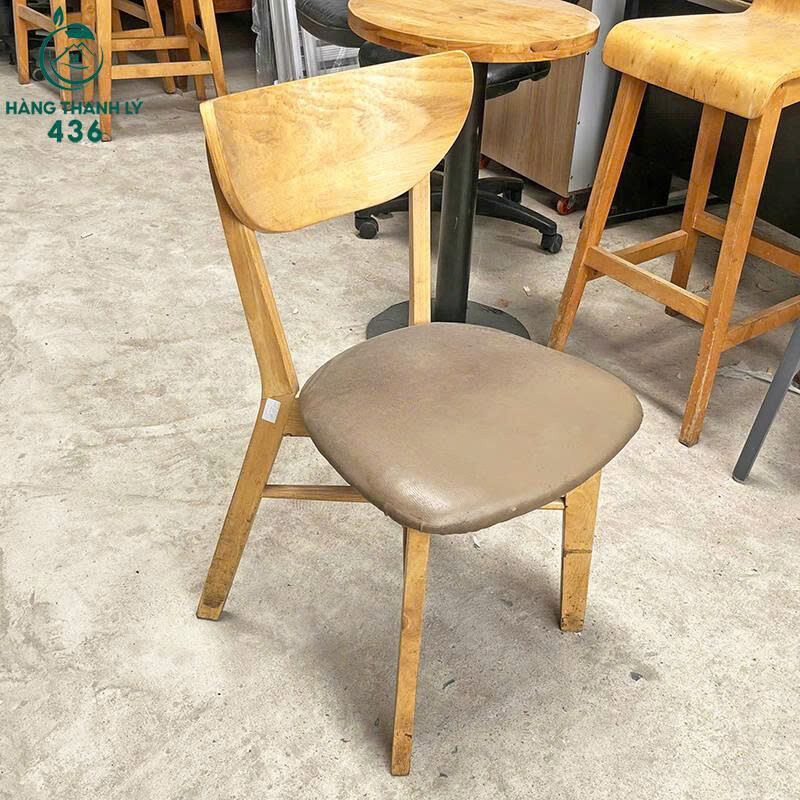Ghế Gỗ Cũ Tựa Cong Thoải Mái Bọc Da Giá Tốt ghe-cf2-1 Ghế Gỗ Cũ Tựa Cong Thoải Mái Bọc Da Giá Tốt
