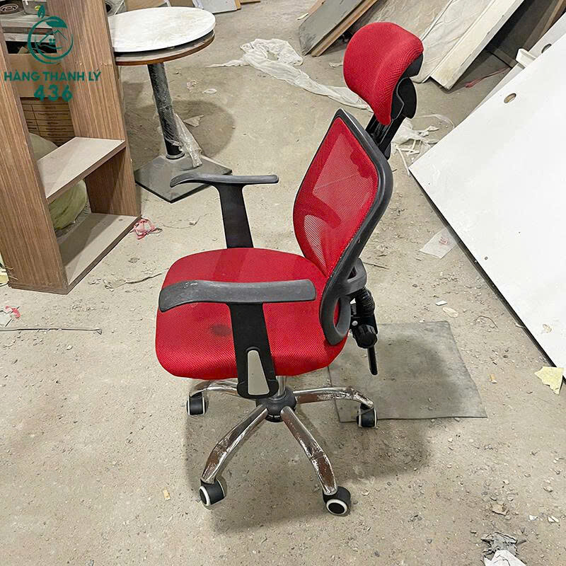 Ghế Văn Phòng Cũ Lưới Màu Đỏ Có Tựa Đầu ghe-van-phong-1 Ghế Văn Phòng Cũ Lưới Màu Đỏ Có Tựa Đầu
