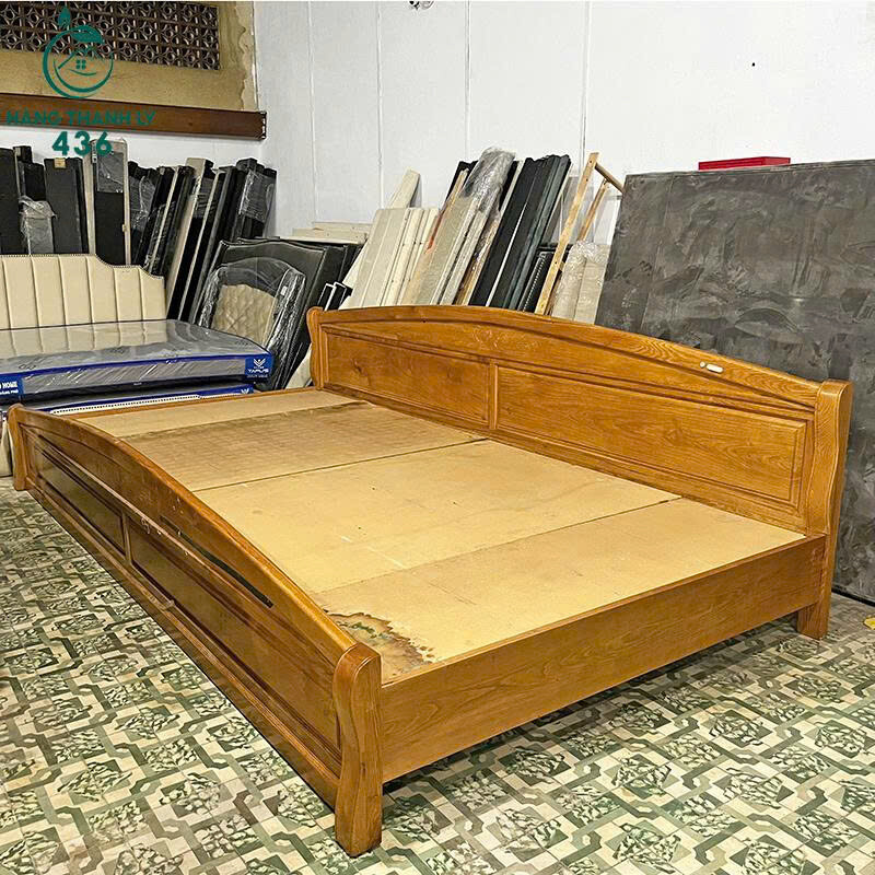 Giường Ngủ Cũ Gỗ Tự Nhiên 3M72x1M9 Kích Thước Rộng Rãi giuong-1-3 Giường Ngủ Cũ Gỗ Tự Nhiên 3M72x1M9 Kích Thước Rộng Rãi