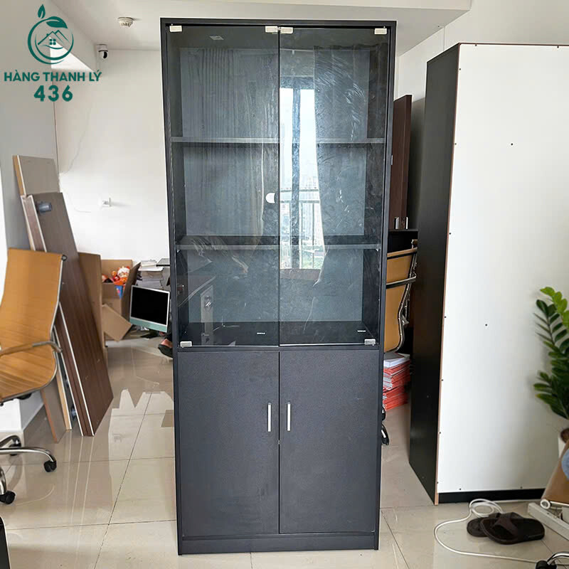 Tủ Trưng Bày Đen Cũ Kính Trong Suốt Có 5 Tầng   ke-4-1 Tủ Trưng Bày Đen Cũ Kính Trong Suốt Có 5 Tầng